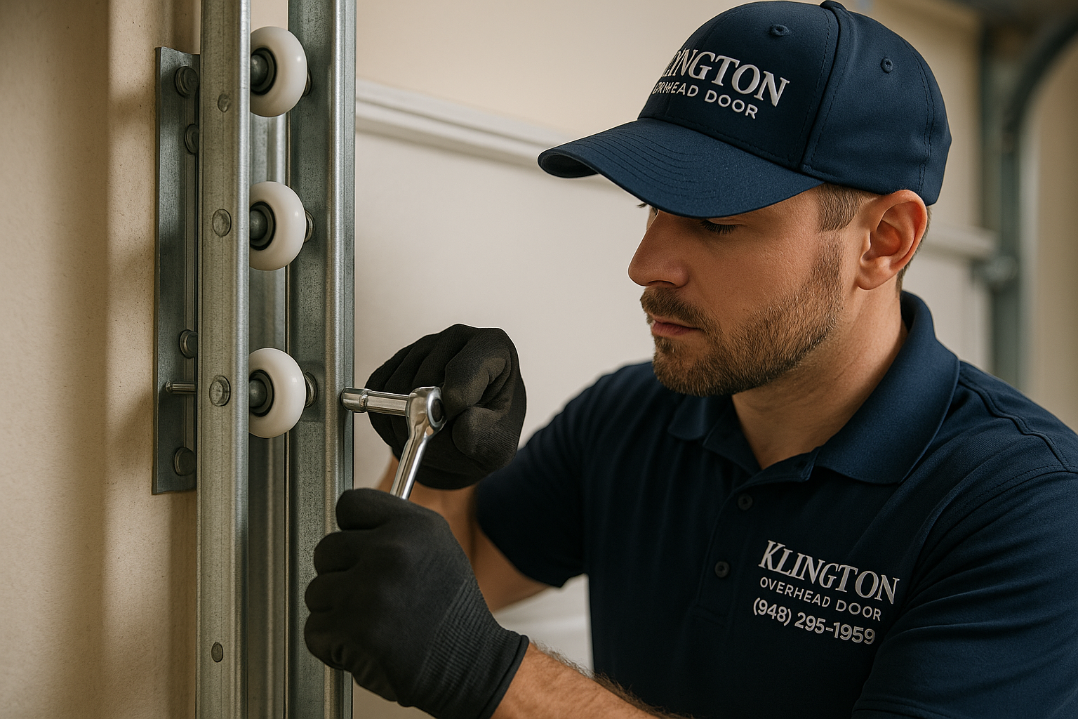 Garage Door Track Repair in Jackson Township